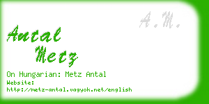 antal metz business card